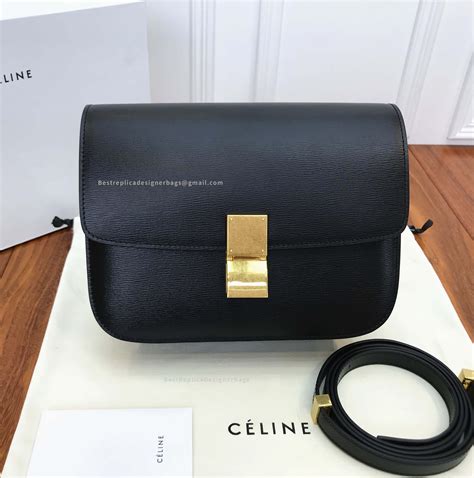 black celine box bag